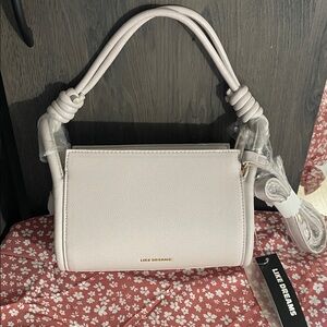 LIKE DREAMS Women's Eden Braided Handle Structured Satchel Bag